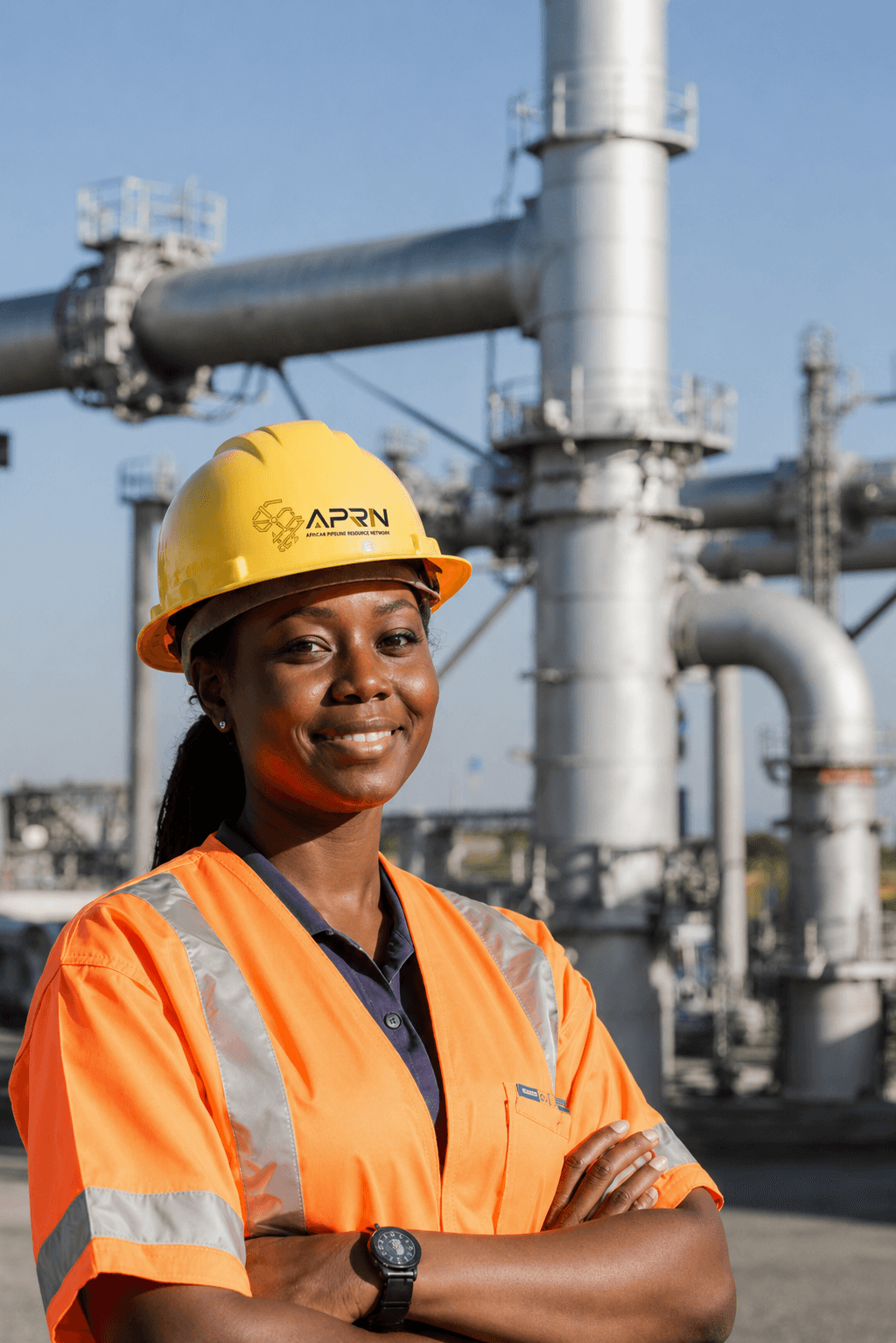 Female engineer in training