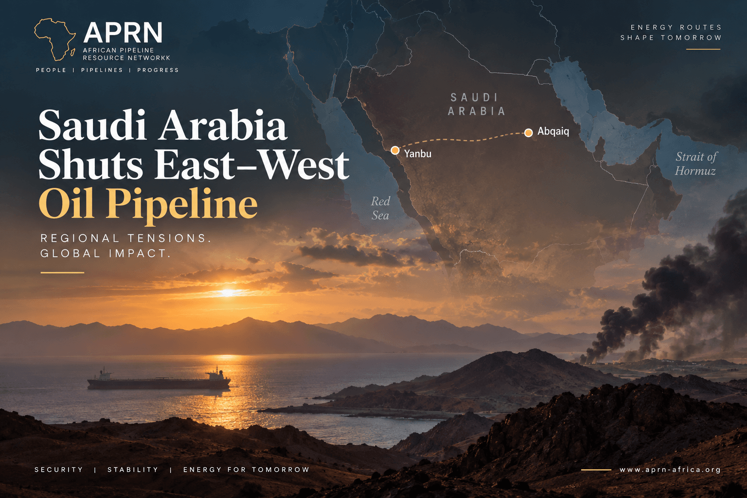 Saudi Arabia Shuts East–West Pipeline as Regional Energy Routes Come Under Pressure