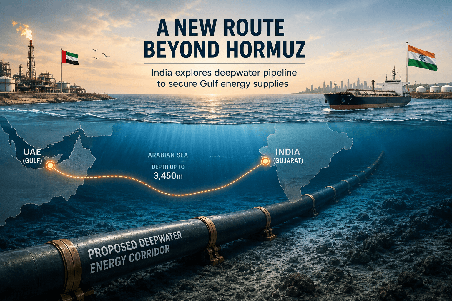 India’s Deepwater Pipeline Plan Faces a Tough Test Beyond Hormuz