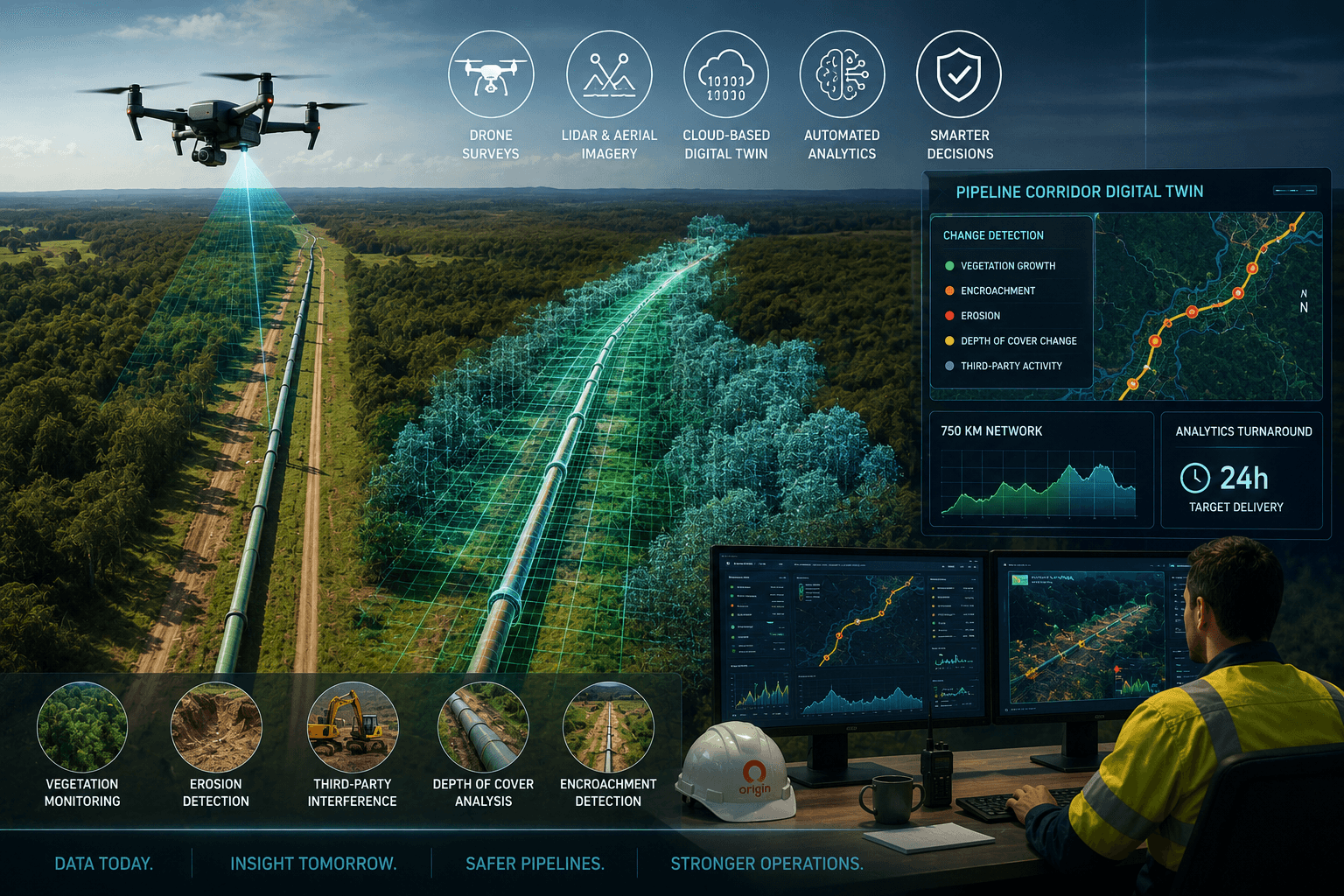 Origin Energy Turns to Digital Twins to Rethink 750 km of Pipeline Inspection